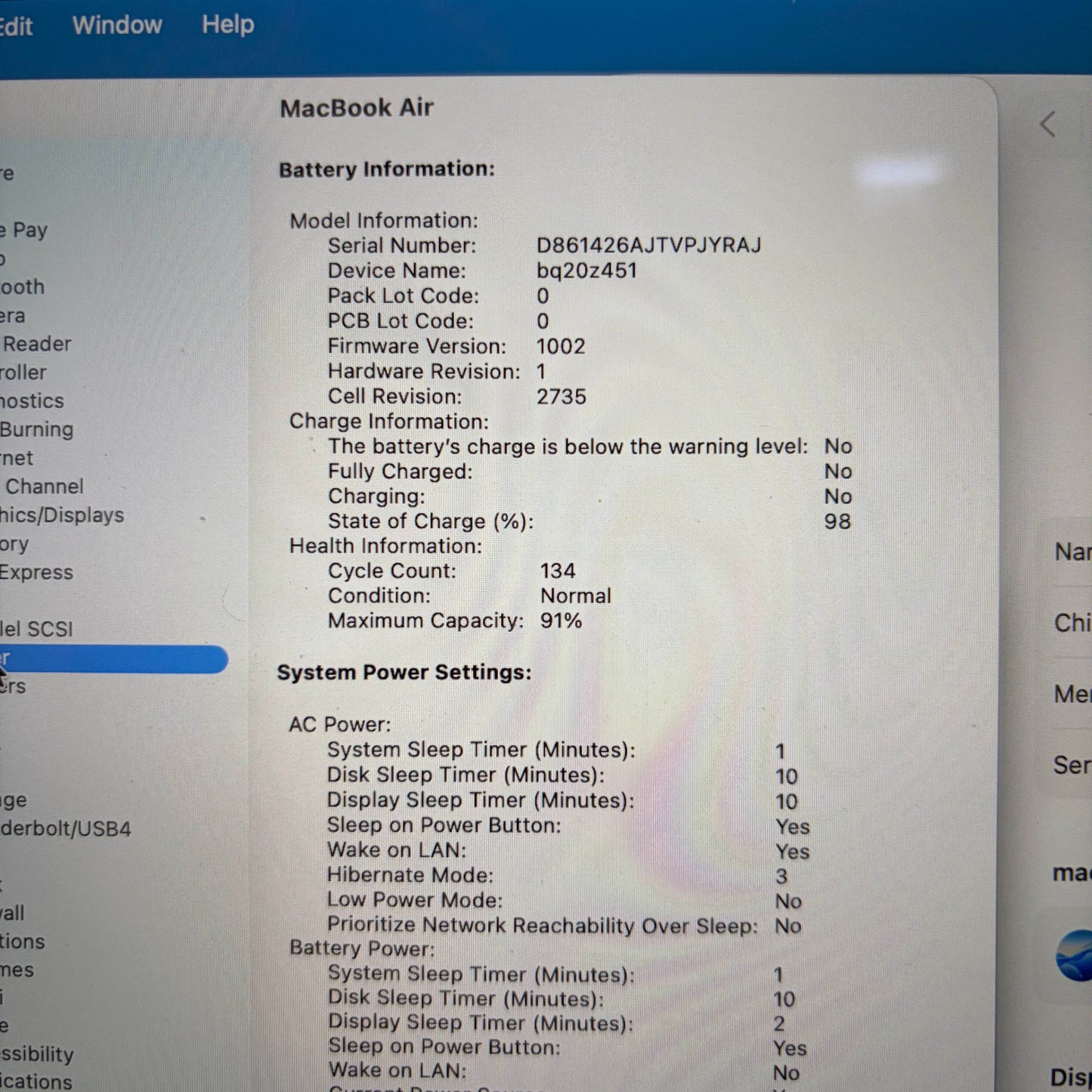 2020 Apple MacBook Air 13.3" M1 8C GPU 3.2GHz 8GB RAM 512GB SSD MGN73LL/A